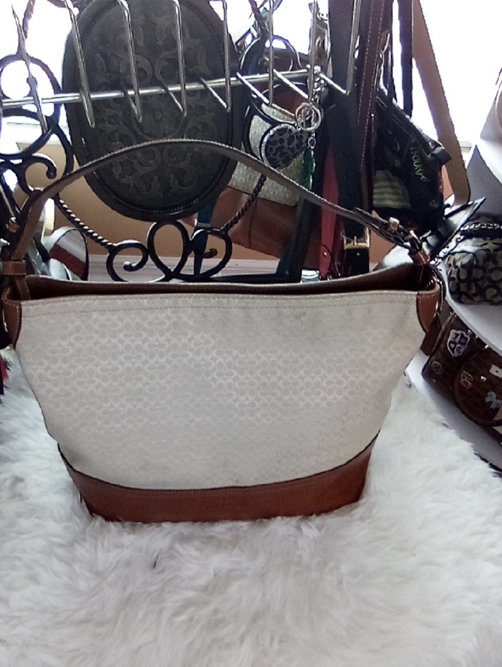 Coach tan bag